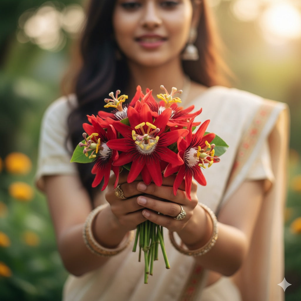 Krishna Kamal Red Flower Vine – Beautiful Climber for Home & Garden